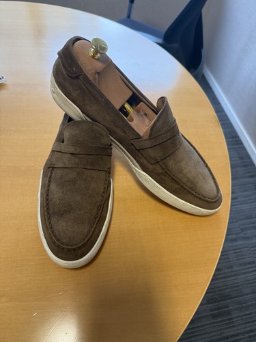 Tods brown suede loafers shoe - tods,