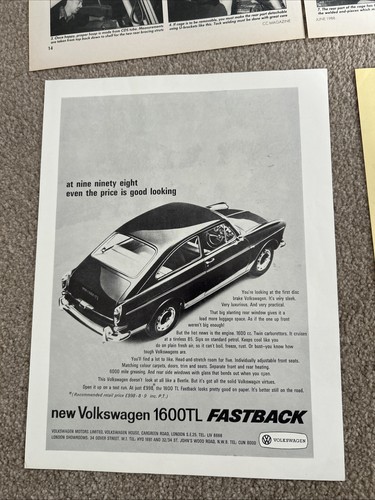 Type fastback and square - vw,