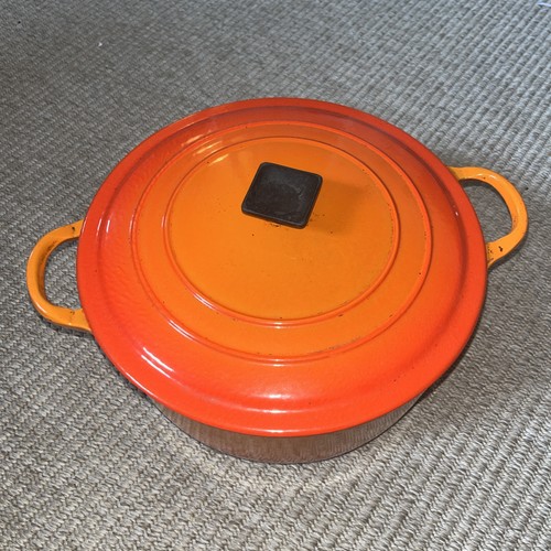 Vintage 1950s creuset pot - vintage,