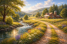 Serene Countryside Morning