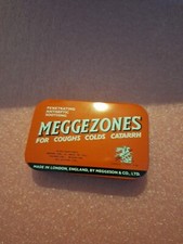 Vintage Meggezones tin old