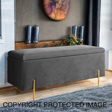 Ottoman Storage Box  Plush