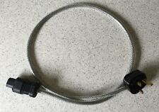 Shielded HiFi power cable  1.0m long - with Furutech FI-15 Plus (R) Rhodium IEC