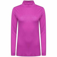 WOMENS LADIES POLO NECK ROLL