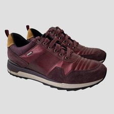 Geox Respira Burgundy Trainers