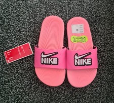 New Girls Pink Nike Kawa Slide