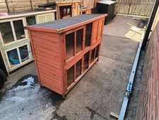 Large 2 Tier Rabbit cage with stairs, Water bottles & feeding bowl.