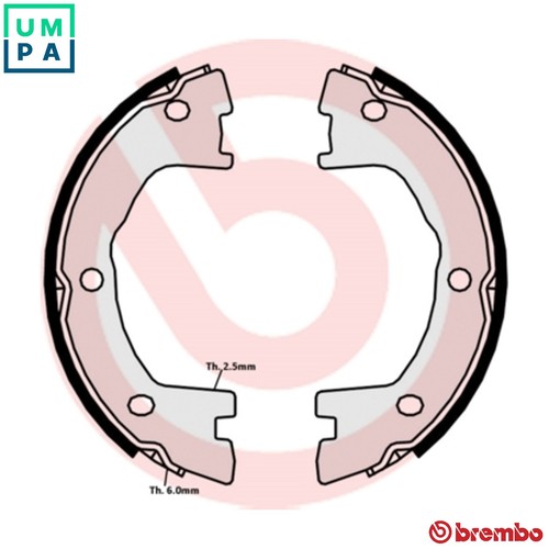Brake shoe set parking - brake, s