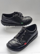 Kickers Kick Lo Black Leather