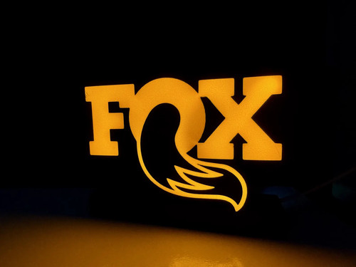 Illuminated fox led sign - led,