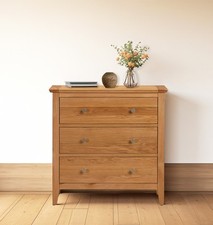Chest of Drawers, Small Wooden Dresser, Kids Storage Cabinet, 3-Drawer Organiser