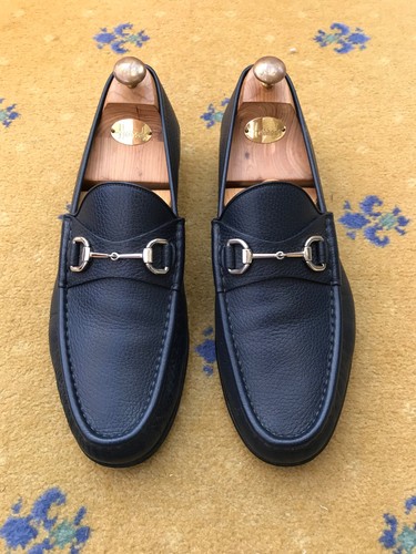 Gucci leather blue silver - leather,