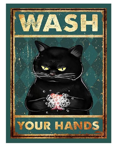 Wash your hands - wash, sign