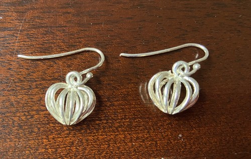 Silver plated earrings - silver,