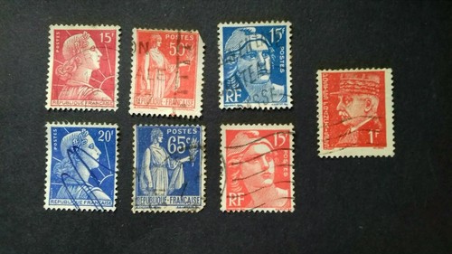 French stamps old - french,