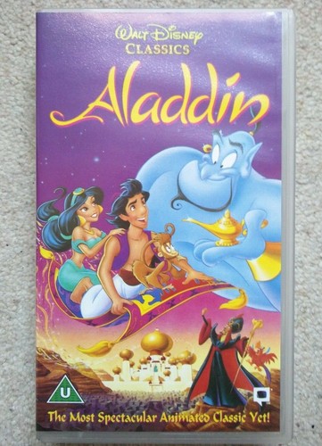 Walt disney aladdin vhs - disney, vhs.