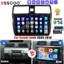 For Suzuki Swift 2005-2010 Android 14 Carplay Car Stereo Radio GPS Sat Nav WiFi
