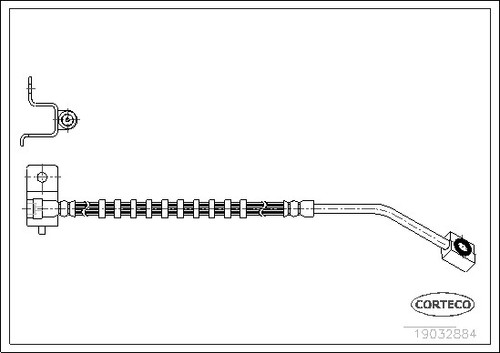 Brake hose for chrysler - chrysler, pt