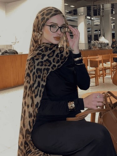 Women leopard print scarf - leopard,