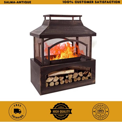 Steel outdoor wood - 37, in.