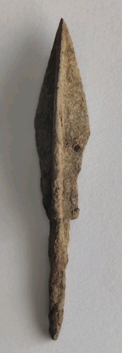 Ancient roman iron arrowhead - ancient,