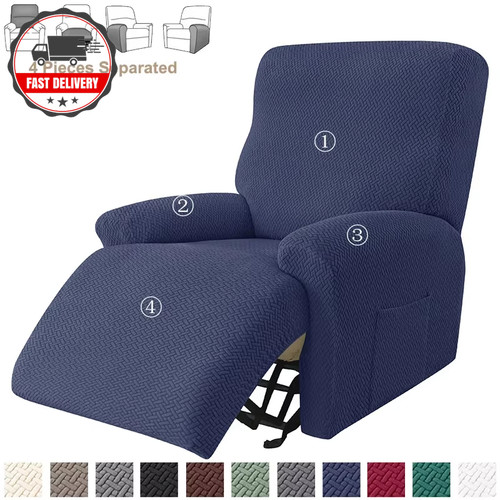 Jacquard stretch recliner sofa - jacquard,