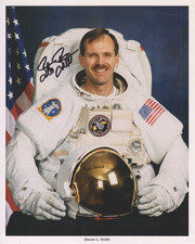 STEVEN L SMITH SIGNED MASA ASTRONAUT PHOTOGRAPH