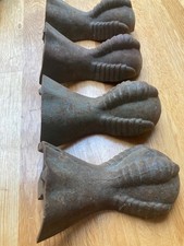 Set of 4 antique original cast iron ball and claw bath feet