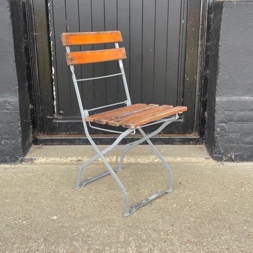Vintage german pine and metal - and,