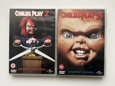 Child's Play 2 + Child's Play 3 DVD, One, Two, Chucky, Slasher Horror, Region 2
