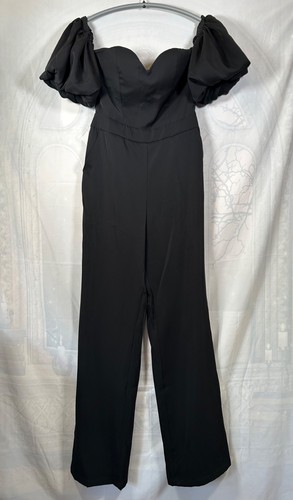 Black puff sleeve - black, puff-sleeve