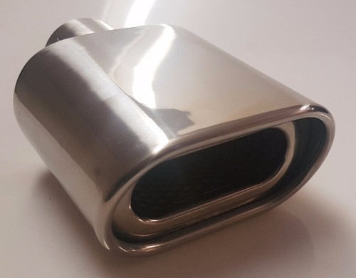 Steel sports exhaust trim tip - steel,