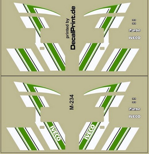 Decals set iveco turbostar - decals, 1