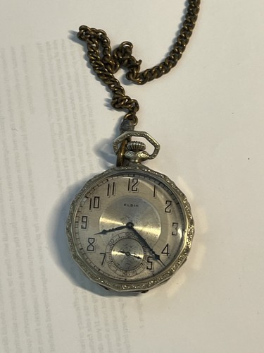 Antique elgin pocket watch - antique,