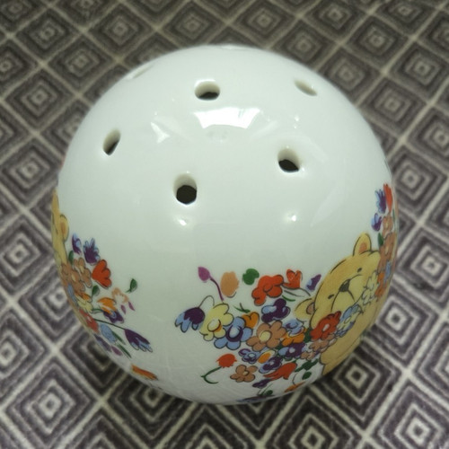 Ceramic floral pomander - floral,