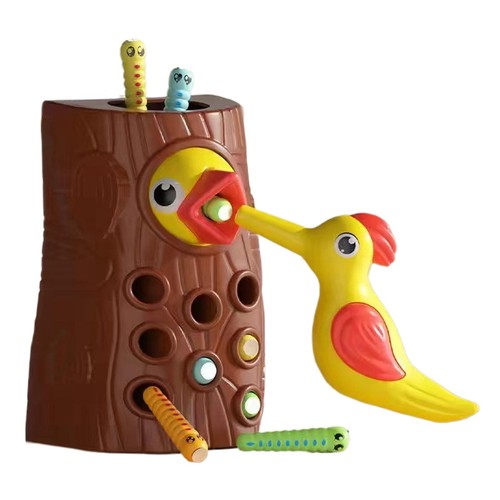 Woodpecker toy magnetic fine - toy,