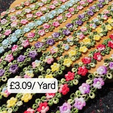 Floral Lace Trim Guipure