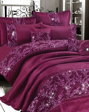 Luxury Gigi Embroidery Duvet Cover Bedding Set Bedspread Cushions Shams