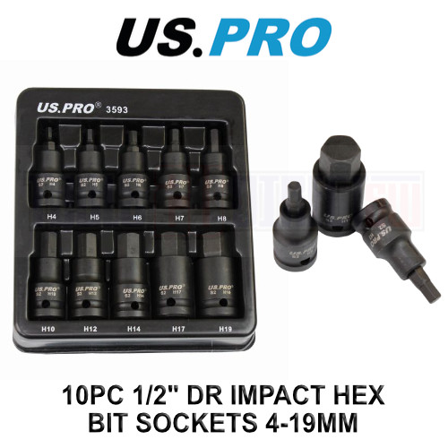 Pro tools 10pc impact - tools, hex