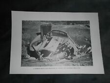 WW1 GREAT WAR GERMAN HEAVY GUN DESTROYED BRITISH JAPANESE SHELLS ANTIQUE PLATE