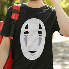No Face T-shirt - Spirited Away Studio Ghibli Anime Manga Movie Top Film Gift