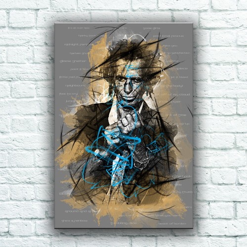 Keith richards abstract ready - keith,