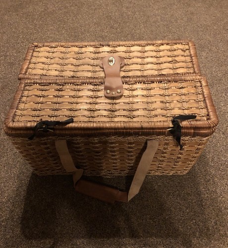 Wicker oblong picnic - oblong, basket