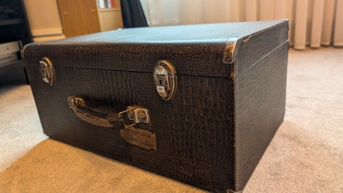 Vintage snakeskin leather hard
