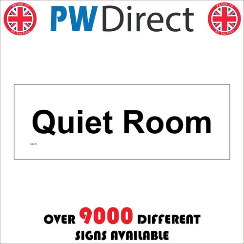 Sign quiet room door - quiet,