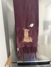 Acne Studios Cute Vichi Animal Embroidery FW19 Burgundy Rare Scarf 