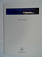 Mercedes CLK Cabriolet brochure 1999 - 230 Komp, 320, 430 - Avantegarde,Elegance