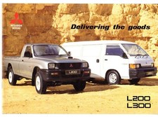 Mitsubishi L300 Van & L200 Pick-Up 2WD 4WD 1997-98 UK Market Sales Brochure