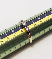 USED 9CT YELLOW GOLD SAPPHIRE