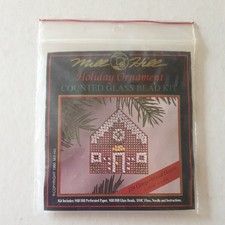 Mill Hill Gingerbread House Holiday Ornament Counted Glass Bead Kit